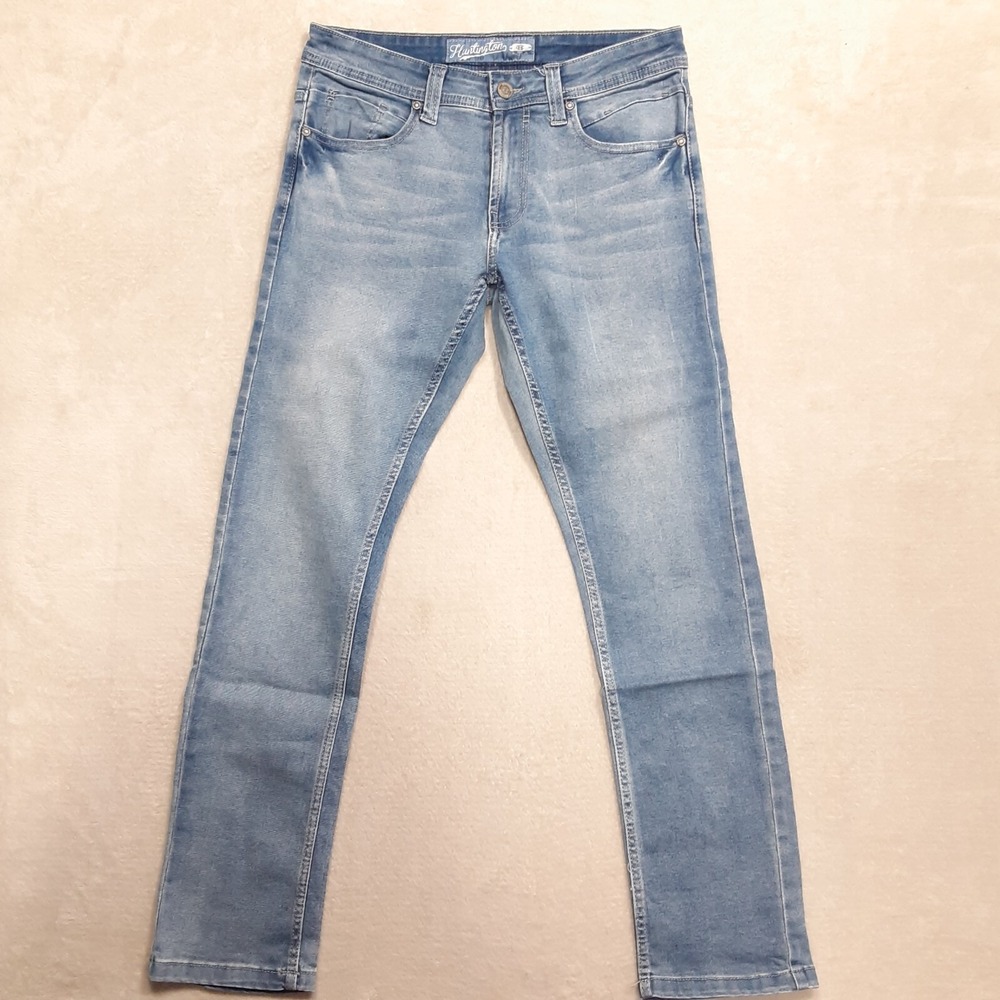 Huntington Beach Club Mens Jeans Sz.29x30 Blue/Slim Straight/Cotton Blend Rayon